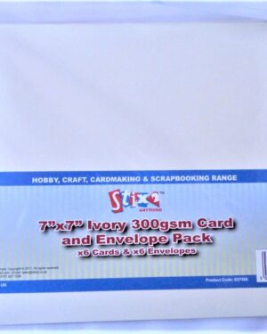 7"x7" Blank Cards Ivory