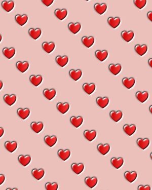 3D Hearts Friday Freebie Printable Paper Download
