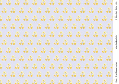 Happy Chick Friday Freebie Printable Paper Download