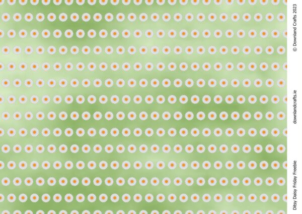 Ditsy Daisy Friday Freebie Printable Paper Downlaod