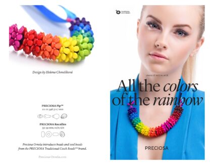 ‏Rainbow Necklace Friday Freebie Printable Beading Pattern