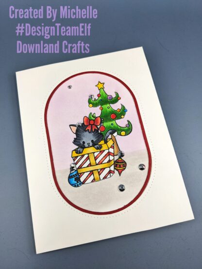 Meowy Christmas Stamp Set Card Sample