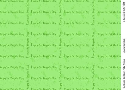 St. Brigid's Day Green Friday Freebie Printable Paper Download