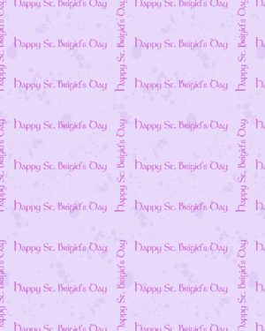 St. Brigid's Day Lilac Friday Freebie Printable Paper Downlaod