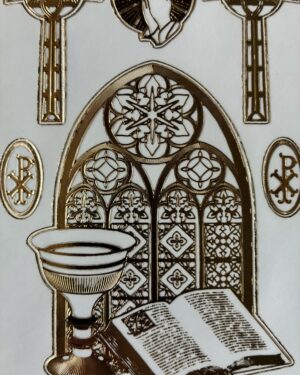 Church Window Transparent Gold