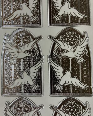 Doves Window Transparent Silver