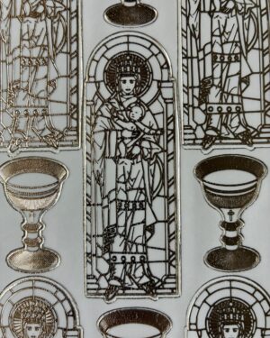 Stained Glass Transparent Gold