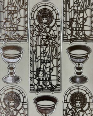 Stained Glass Transparent Silver