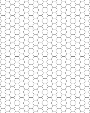 Chicken Wire Friday Freebie is single A4 featuring a hexagonal grid pattern on a white background.