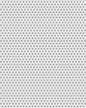 Triangle Mesh Friday Freebie is single A4 featuring a triangle grid pattern on a white background.